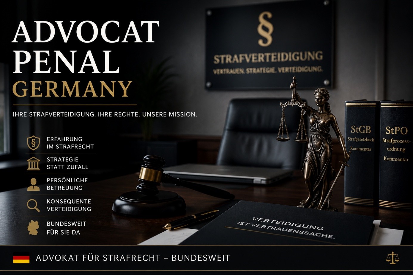 Avocat penal în Germania – asistență juridică în proceduri penale germane pentru cetățeni români