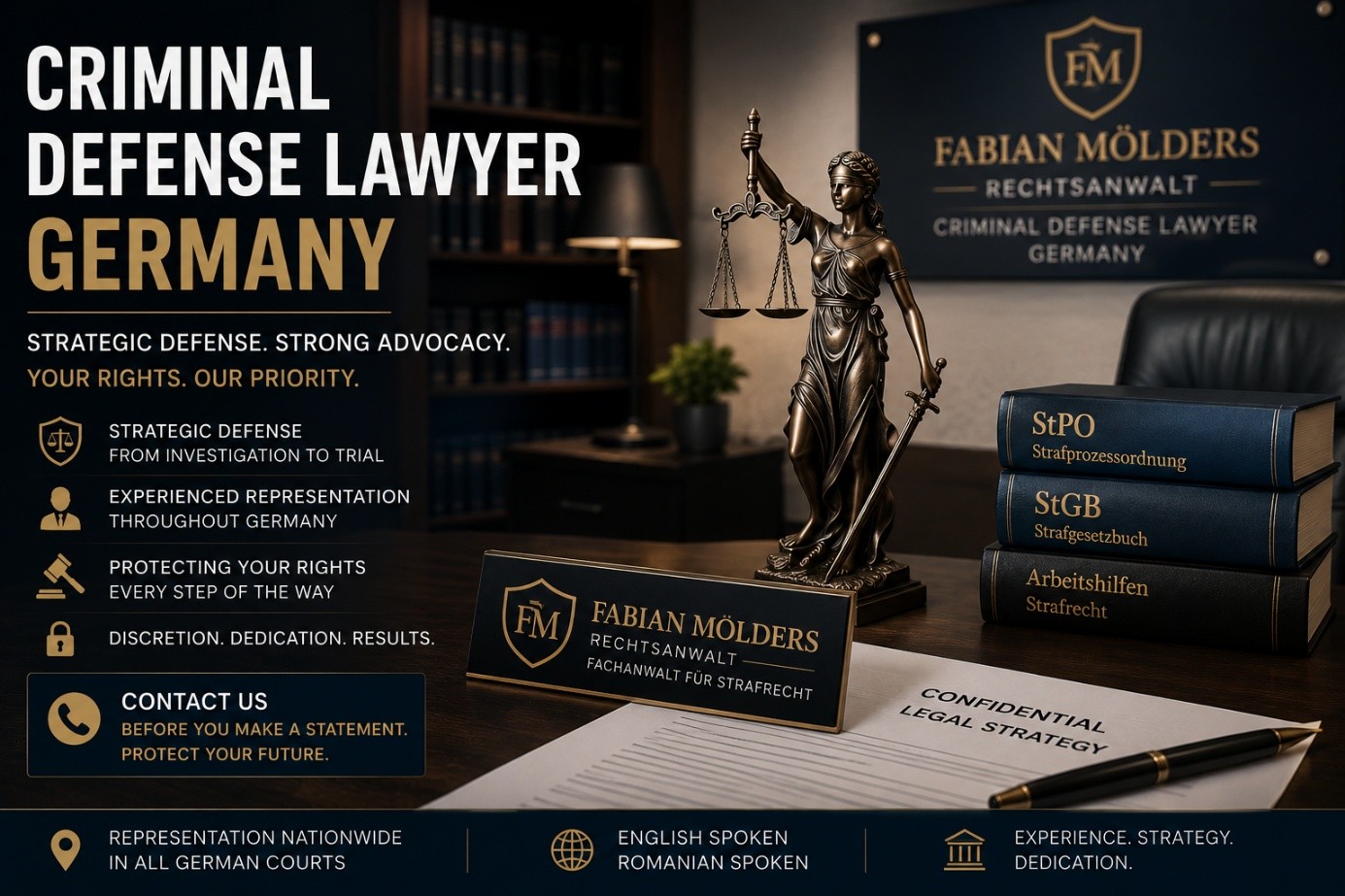 Criminal defense lawyer Germany – legal defense in criminal investigations and court proceedings