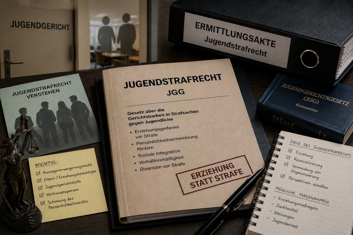 : Jugendstrafrecht nach dem JGG – Ermittlungsverfahren gegen Jugendliche und Heranwachsende