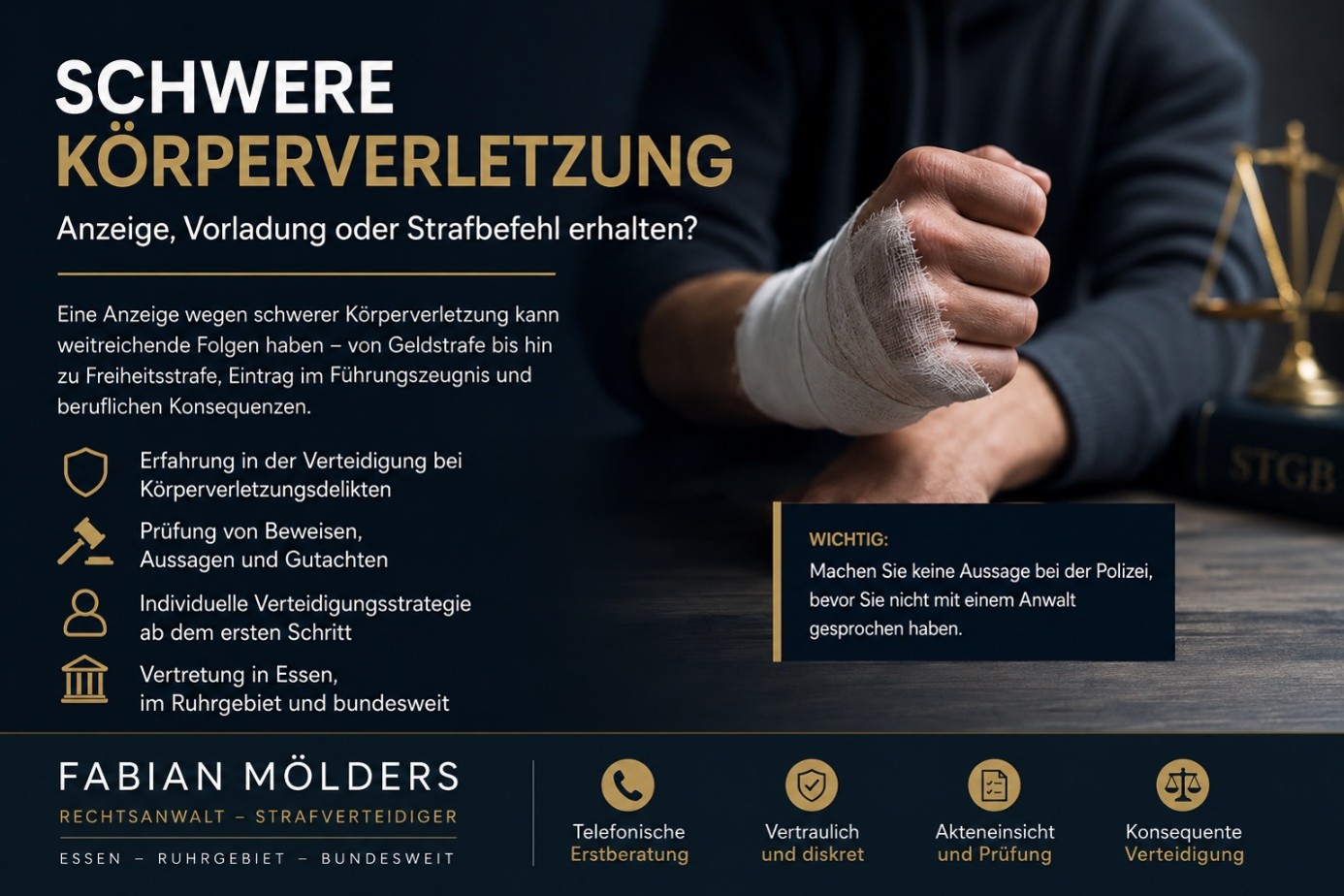 Schwere Körperverletzung nach § 226 StGB – Strafverfahren mit Verletzungsfolgen, Arztbericht und medizinischem Gutachten